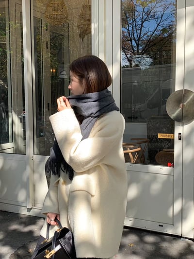 橄欖現貨！《ounce配件/推橄欖色》soft wool 圍巾11