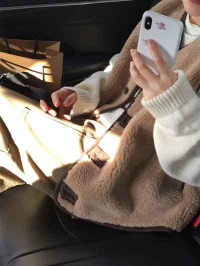 焦糖現貨！《不顯腫廠商》不對稱扣眼保暖背心4