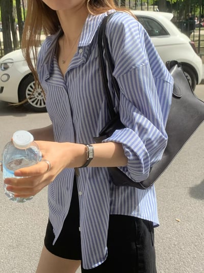 早鳥價開團中！《ounce》26春夏第一件粉色直紋襯衫10