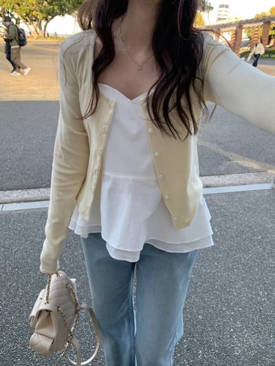 早鳥價開團中！《夏日罩衫》花花滾邊不透小外套3