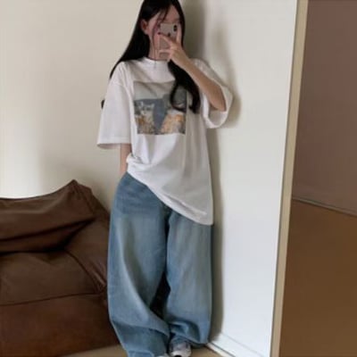 W7成團！《夏日T shirt》啤酒貓咪 tee15