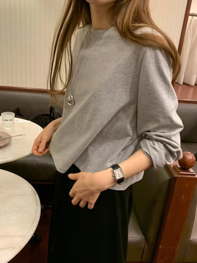 W6成團！《ounce》寬鬆短版顯瘦打底衣6