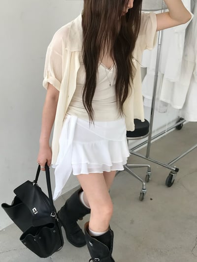 W7成團！《26春夏爆紅設計師》立體紋路感短袖罩衫20