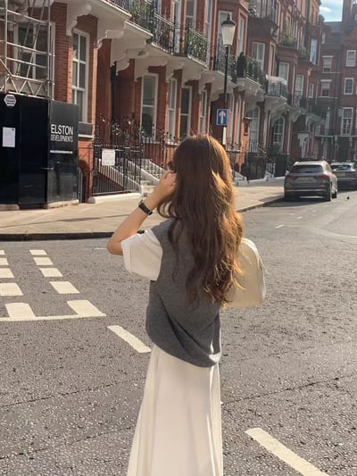 《ounce》寬肩knit vest16