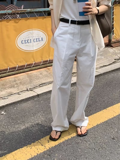 W7成團！《ounce》單褶棉西長褲5