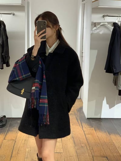 咖現貨特價！《質感onni》78公分衣長羊毛大衣4