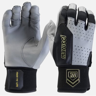 (小胖美國棒壘) Size:M  美國購回 Marucci Luxe系列 掌心採用山羊皮打擊手套, 棒球 壘球 適用1