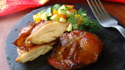 紐澳良岩烤雞腿排1