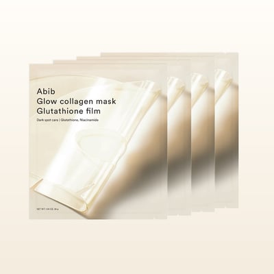 【iMeuu愛美悠】Abib膠原蛋白光澤修護面膜(4片入) 透明水凝膠 膠原蛋白面膜 穀胱甘肽 菸鹼醯胺1