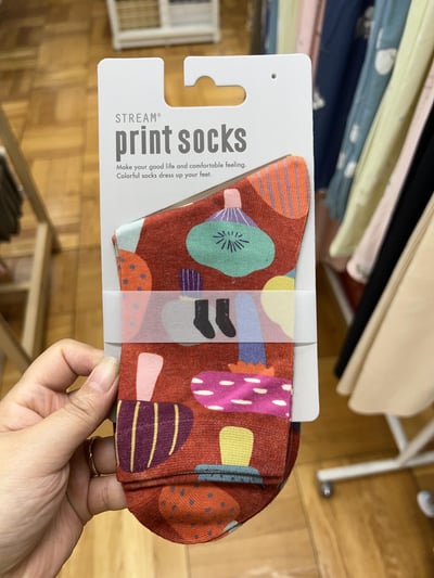 STREAM print socks 塗鴉系列 中筒襪（23～25cm）19