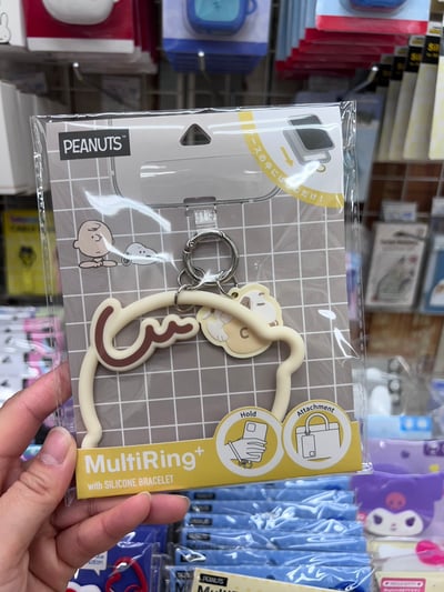 日本 PEANUTS 史努比 矽膠手機掛環 防摔手環 掛片 史努比 Olaf 查理布朗 歐拉夫2