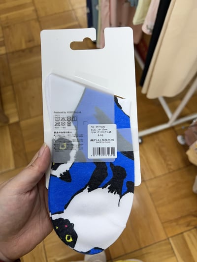 STREAM print socks 猫咪系列圖案中筒襪（23～25cm）4