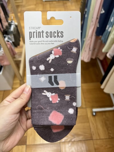 STREAM print socks 塗鴉系列 中筒襪（23～25cm）23