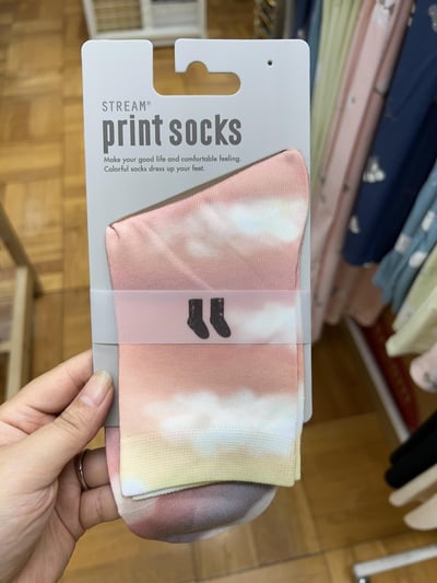 STREAM print socks 塗鴉系列 中筒襪（23～25cm）13