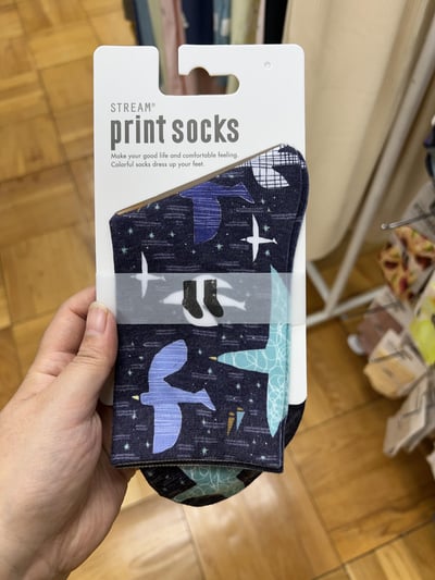 STREAM print socks 塗鴉系列 中筒襪（23～25cm）9