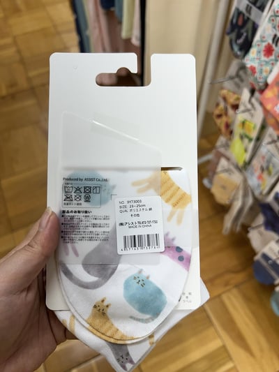 STREAM print socks 猫咪系列圖案中筒襪（23～25cm）2