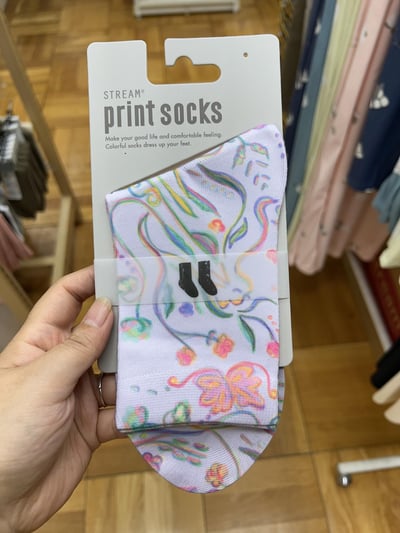 STREAM print socks 塗鴉系列 中筒襪（23～25cm）17
