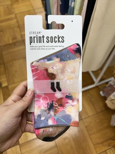 STREAM print socks 塗鴉系列 中筒襪（23～25cm）7