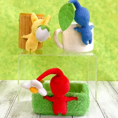 日本任天堂-Pikmin 皮克敏毛絨收納盒2