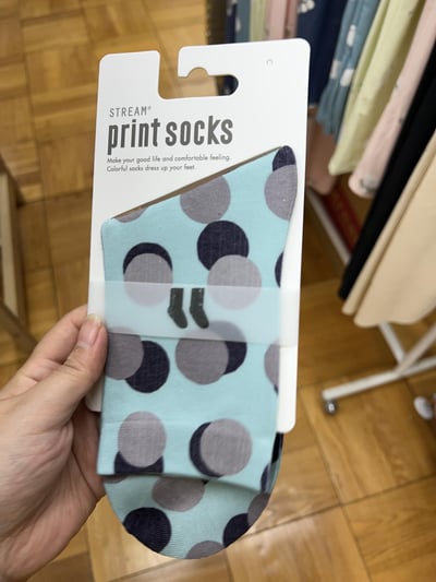 STREAM print socks 塗鴉系列 中筒襪（23～25cm）5