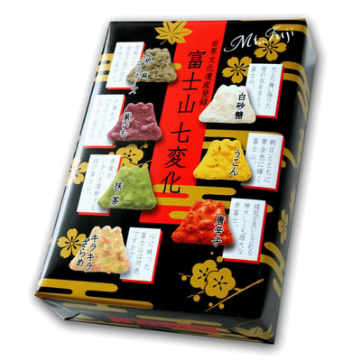 埼玉名產 富士山七変化煎餅3