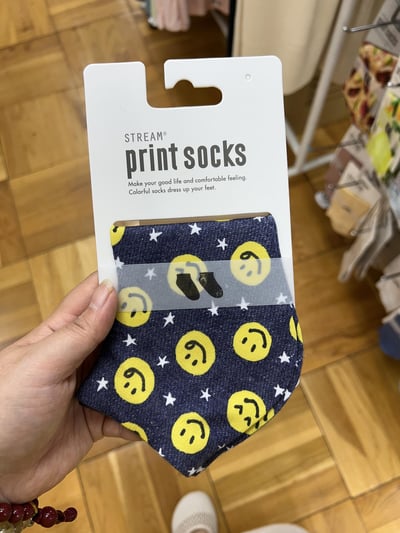 STREAM print socks 塗鴉系列 中筒襪（23～25cm）3
