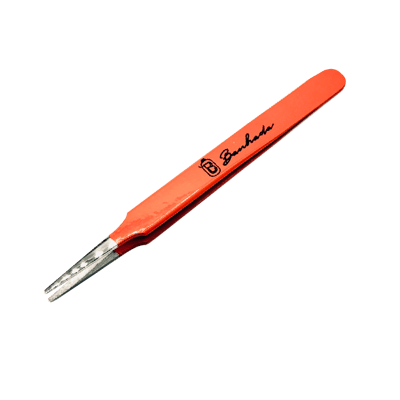 品牌經典橘直柄鑷子1