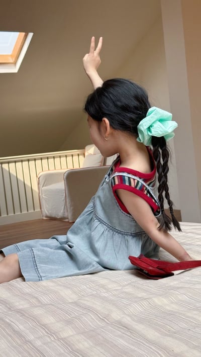 D1-009 韓版牛仔吊帶套裝 牛仔吊帶+七分褲8