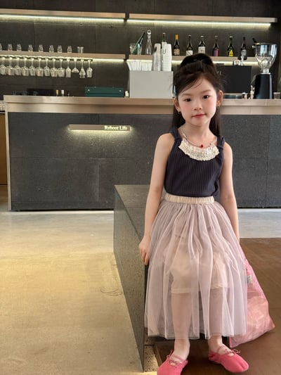 D1-015 韓版花邊時尚夏款清涼吊帶+紗裙11