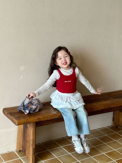 D1-022 字母印花背心+上衣兩件套裝10