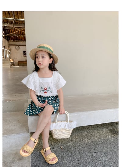 C1-017 夏薄女寶寶韓版休閒褲格子短褲7