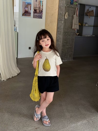 A1-006 全棉短褲女孩寶寶純色休閒三分褲子夏季韓版百搭熱褲8