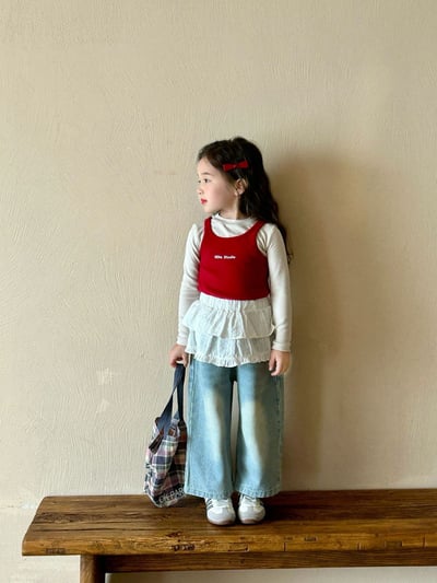 D1-022 字母印花背心+上衣兩件套裝9