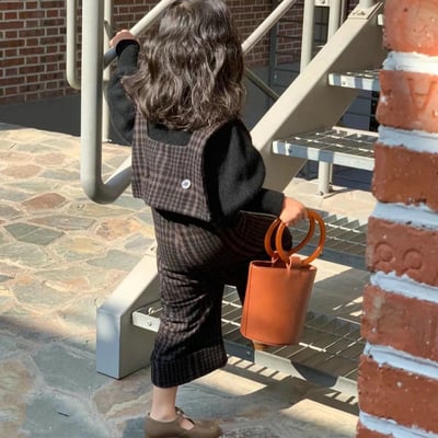 C1-029 毛呢小香風背心闊腿褲加打底上衣1