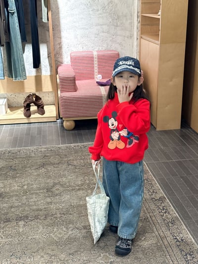 D1-026 加絨加厚圓領印花上衣+加絨牛仔褲9