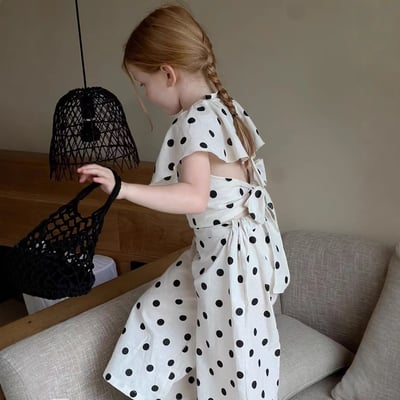 C1-084 圓點荷葉領帶短上衣加休閒褲1