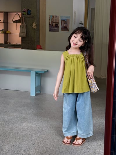 A1-008 韓版休閒直筒萊賽爾天絲復古牛仔褲3