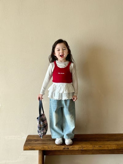 D1-022 字母印花背心+上衣兩件套裝11