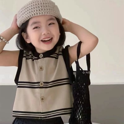 C1-004 圓領條紋背心加裙子套裝4