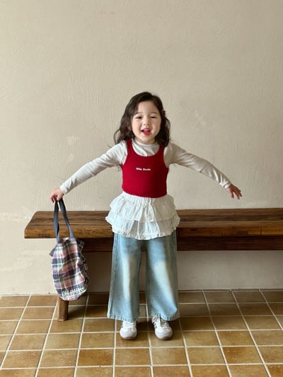 D1-022 字母印花背心+上衣兩件套裝7