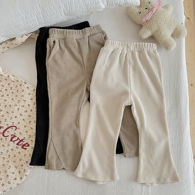 B1-025 秋款女孩休閒長褲喇叭褲3