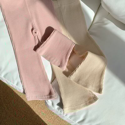 B1-019 韓版百搭休閒小女孩全棉喇叭褲15