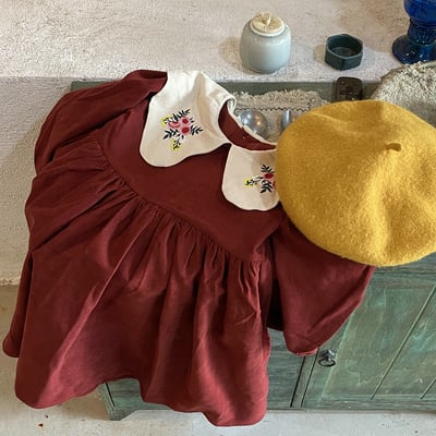 C1-102 聖誕新款刺繡娃娃臉森洋裝公主裙4