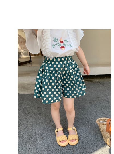 C1-017 夏薄女寶寶韓版休閒褲格子短褲9