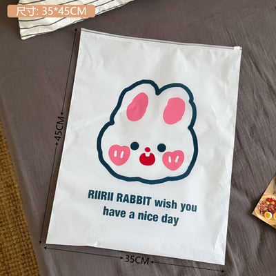 F1-0001 旅行收納袋衣服衣物便攜整理袋行李箱磨砂卡通透明便攜分裝袋8