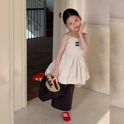 D1-008 韓版裙擺式吊帶上衣洋氣吊帶背心1