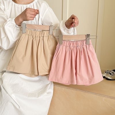 B1-057 休閒褲學院寬鬆短褲鬆緊腰寬褲6