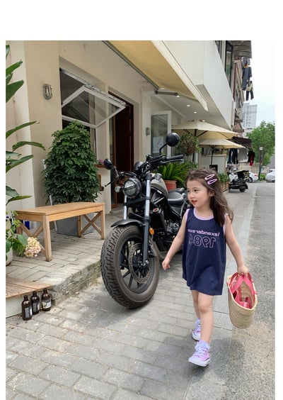 C1-012 字母撞色背心裙連身裙3