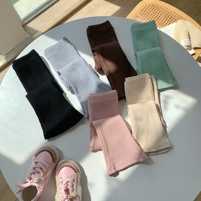 B1-019 韓版百搭休閒小女孩全棉喇叭褲8