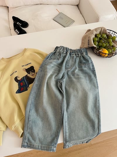 A1-025 復古水洗休閒百搭牛仔褲7